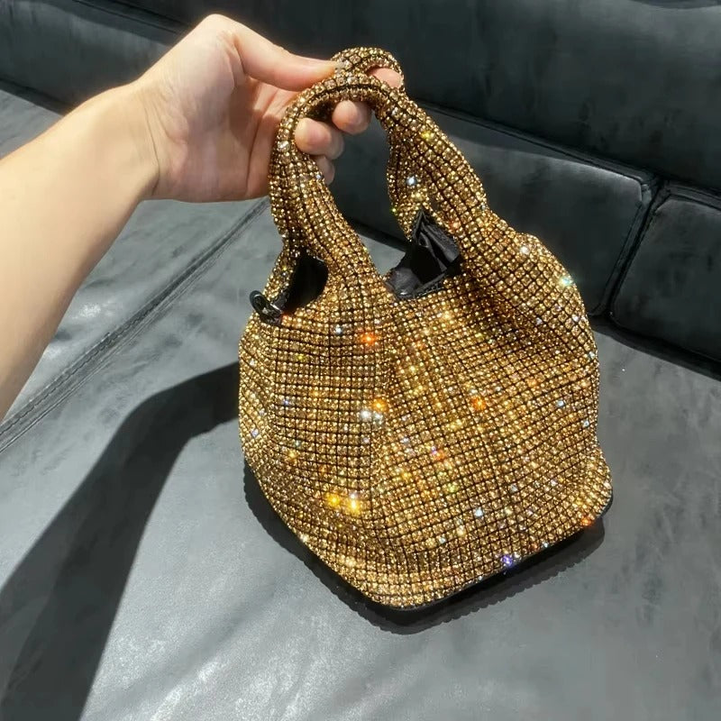 Crystal Bucket Bag