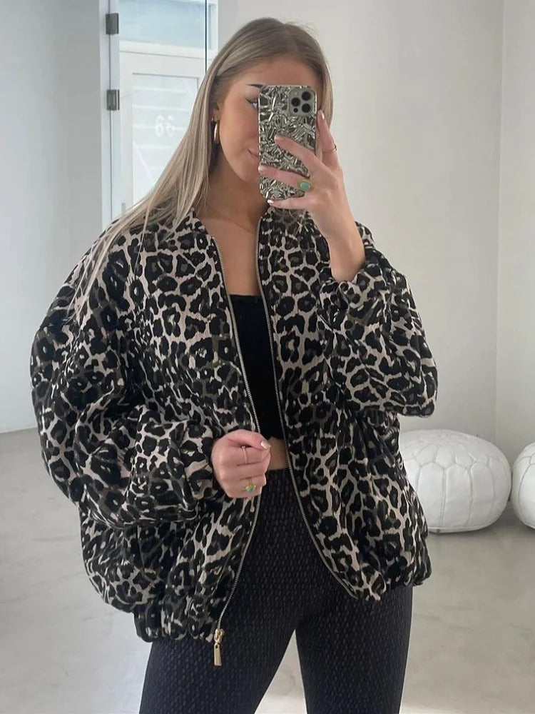 Freya Leopard Bomber Jacket