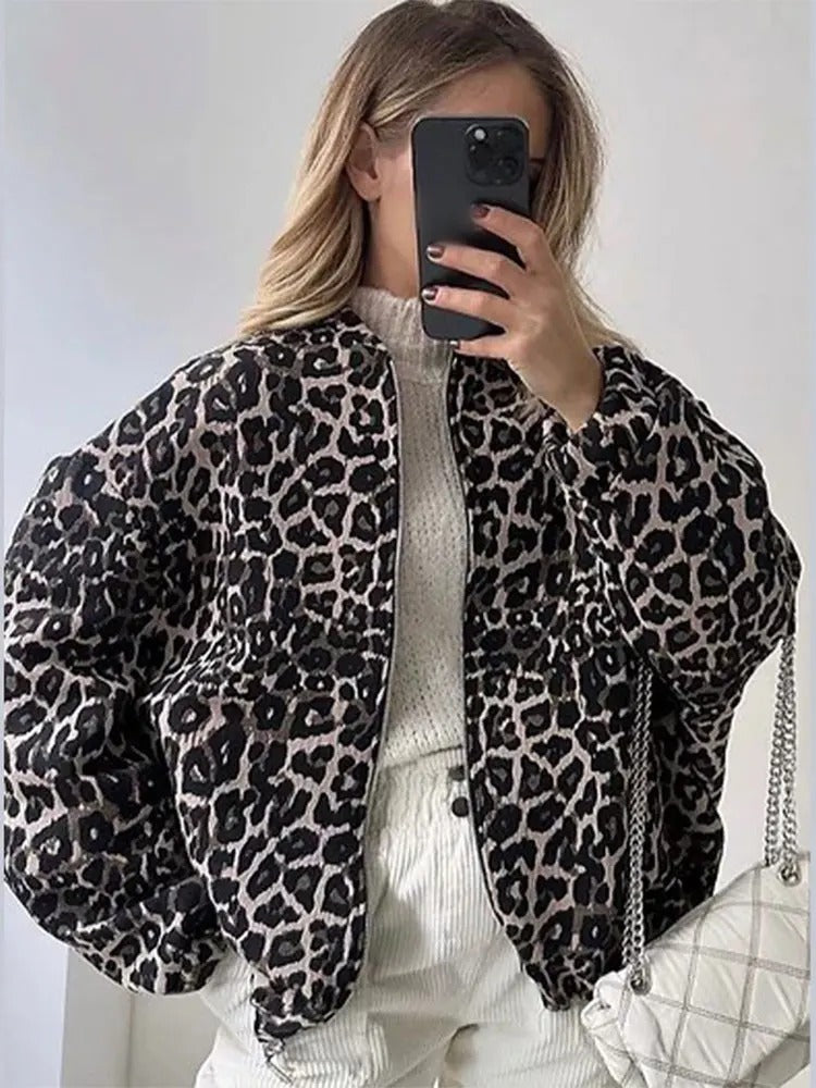 Freya Leopard Bomber Jacket