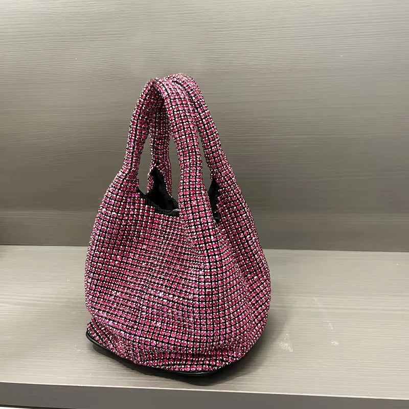 Crystal Bucket Bag