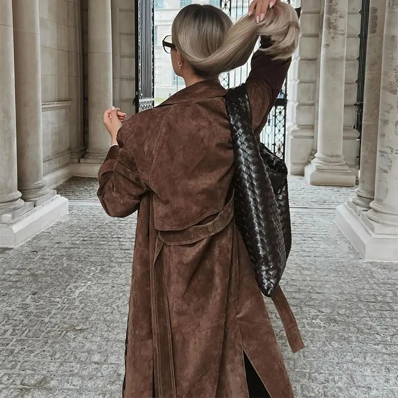 Willow Suede Trench Coat