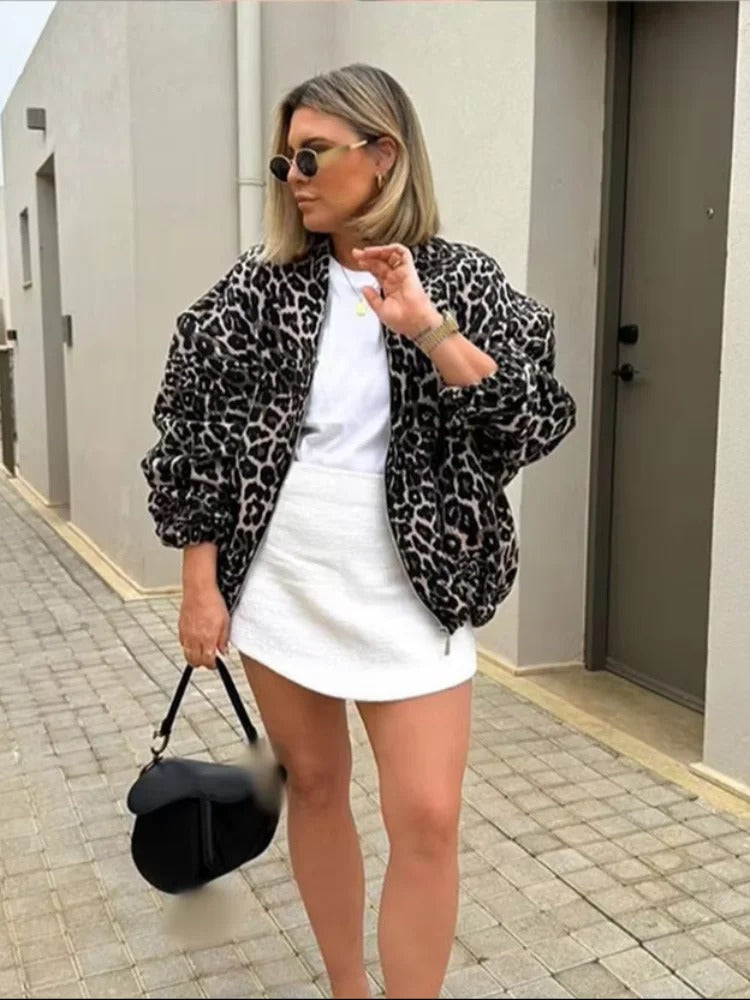 Freya Leopard Bomber Jacket