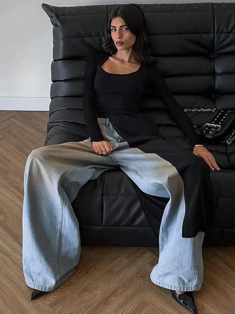Sloane Assymetrical Long Sleeve