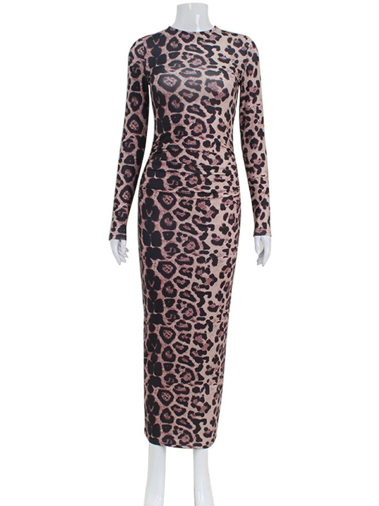 Kloe Leopard Maxi Dress