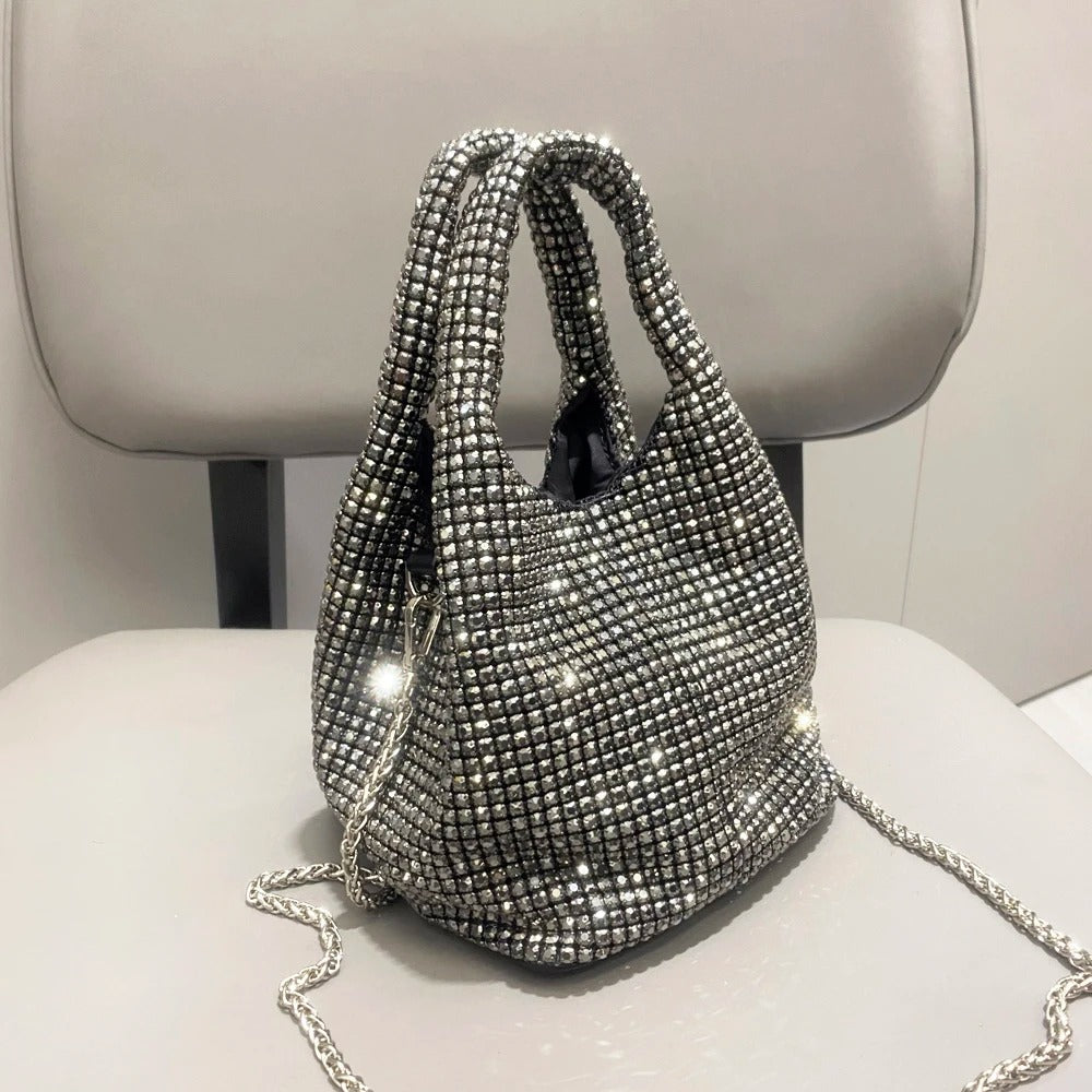 Crystal Bucket Bag