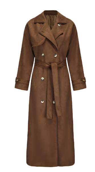 Willow Suede Trench Coat