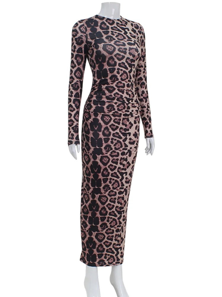 Kloe Leopard Maxi Dress