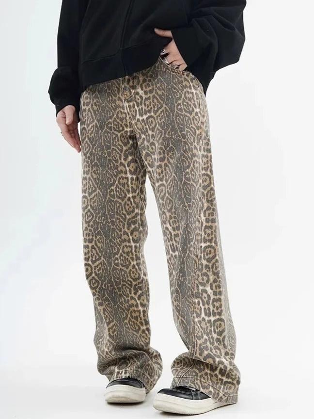 Lena Leopard Print Jeans