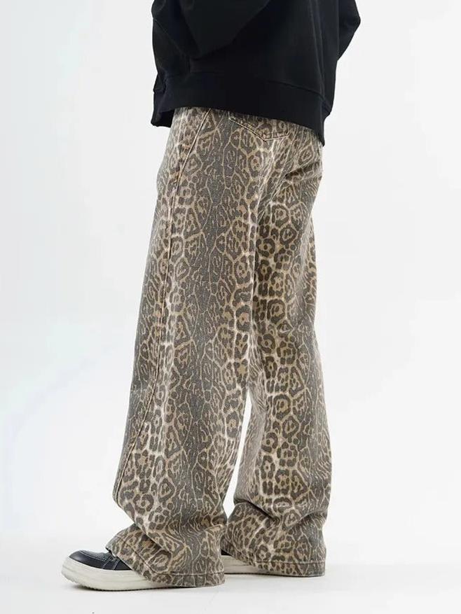Lena Leopard Print Jeans